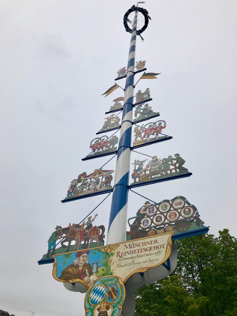 May Pole at Munich Viktualienmarkt