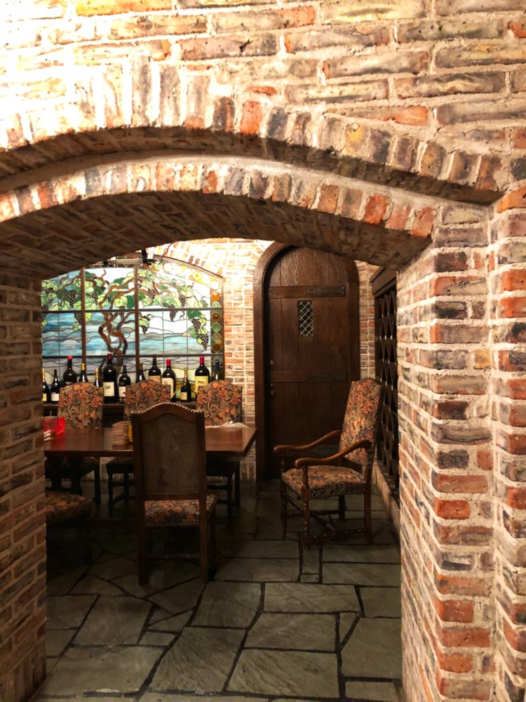 brick wine cellar