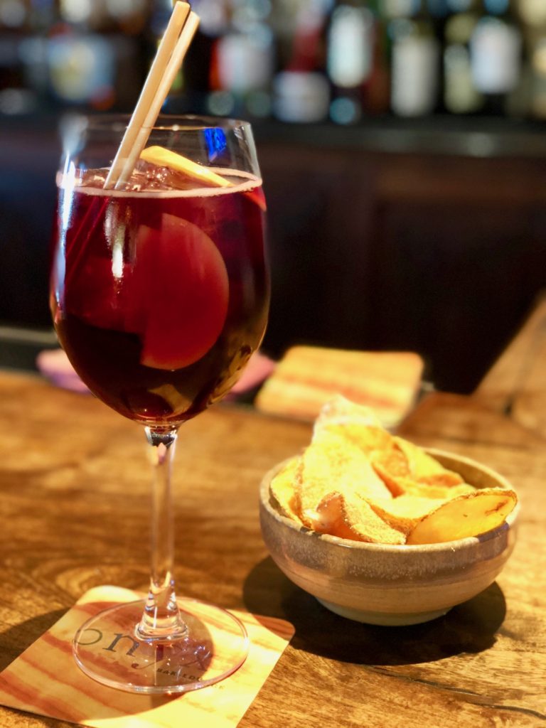 Sangria and chips