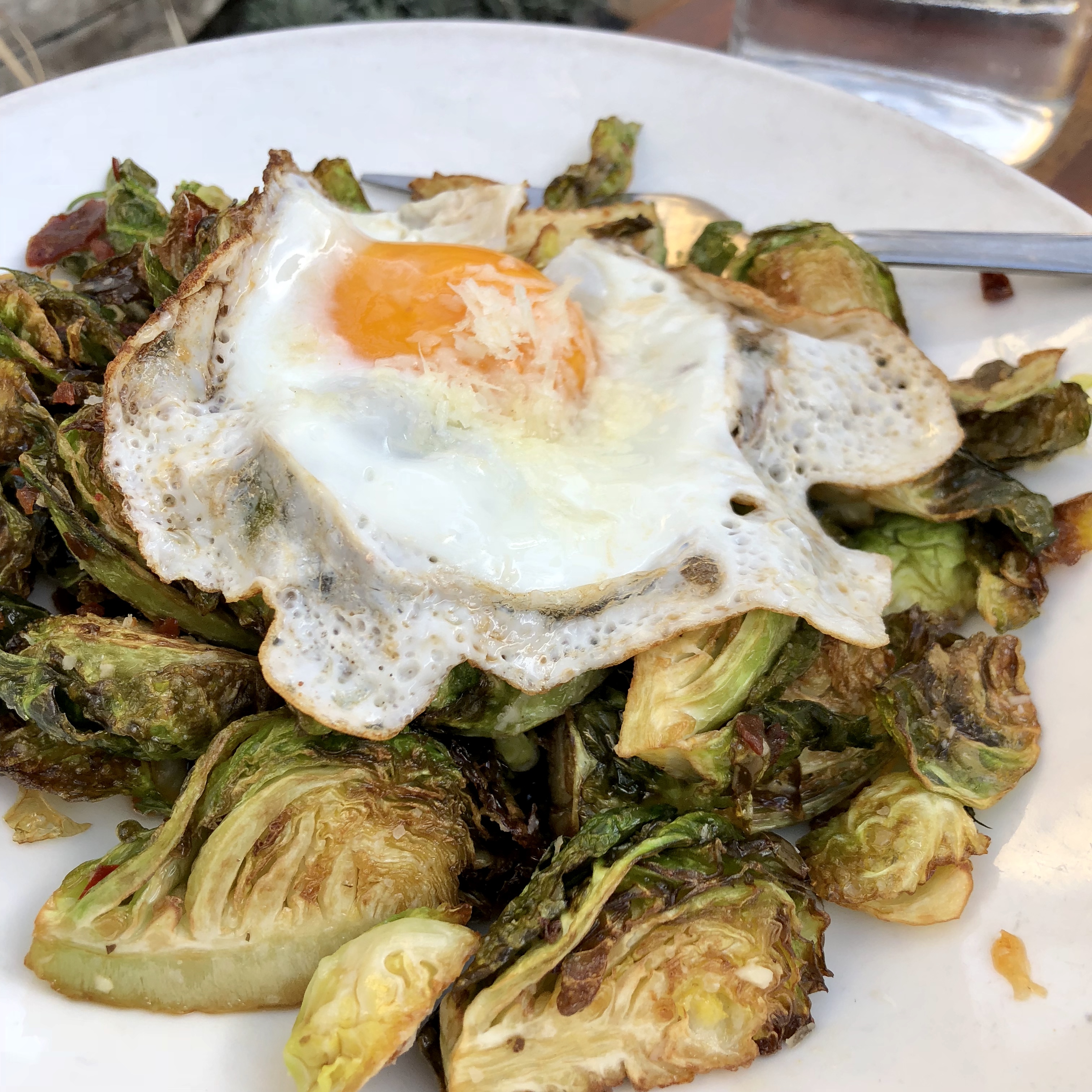 Brussels sprouts with egg