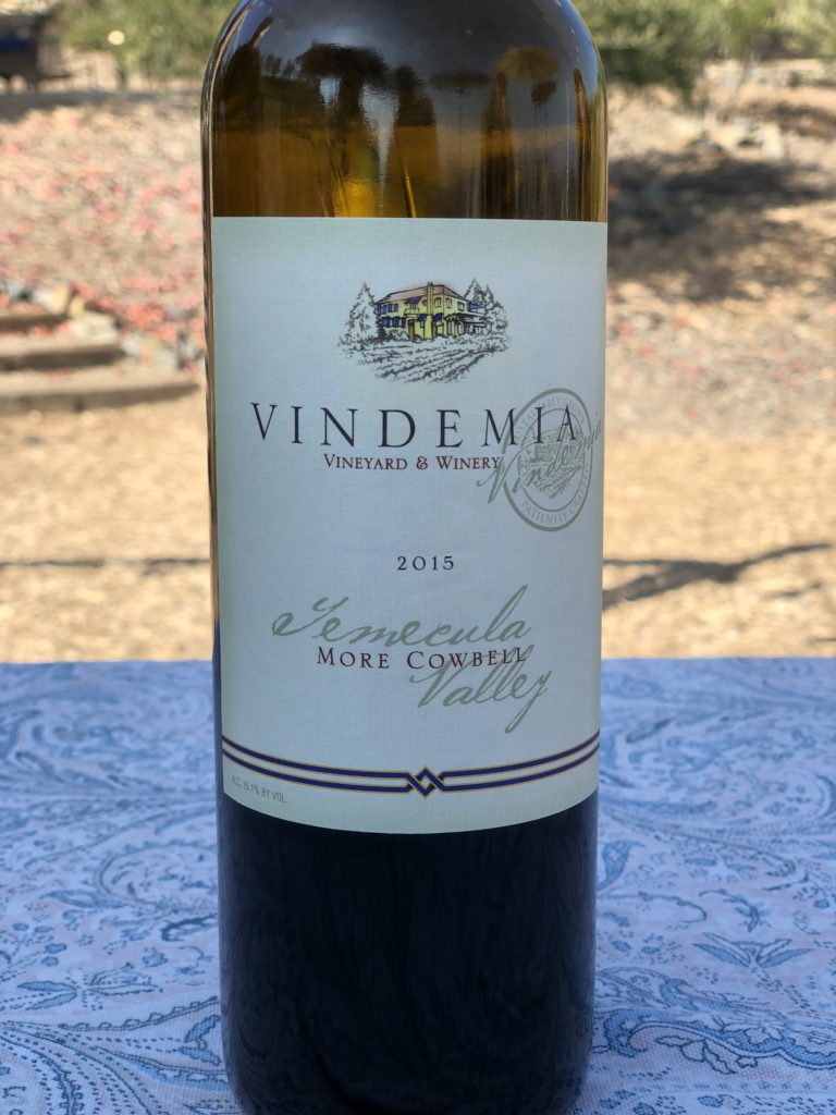 Vindemia signature wine More Cowbell
