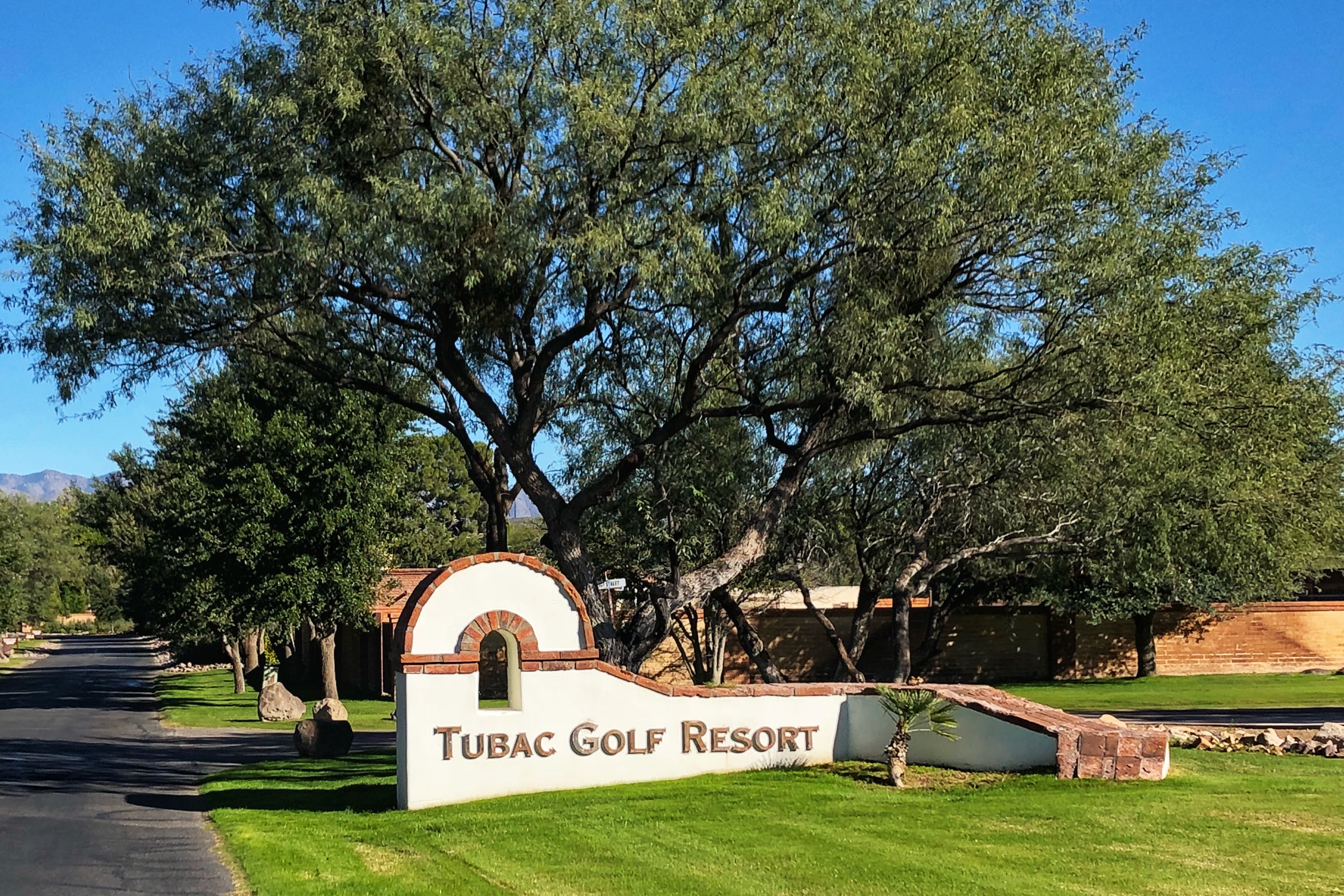 Sign for Tubac Golf Resort