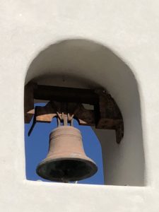 closeup of chapel bell