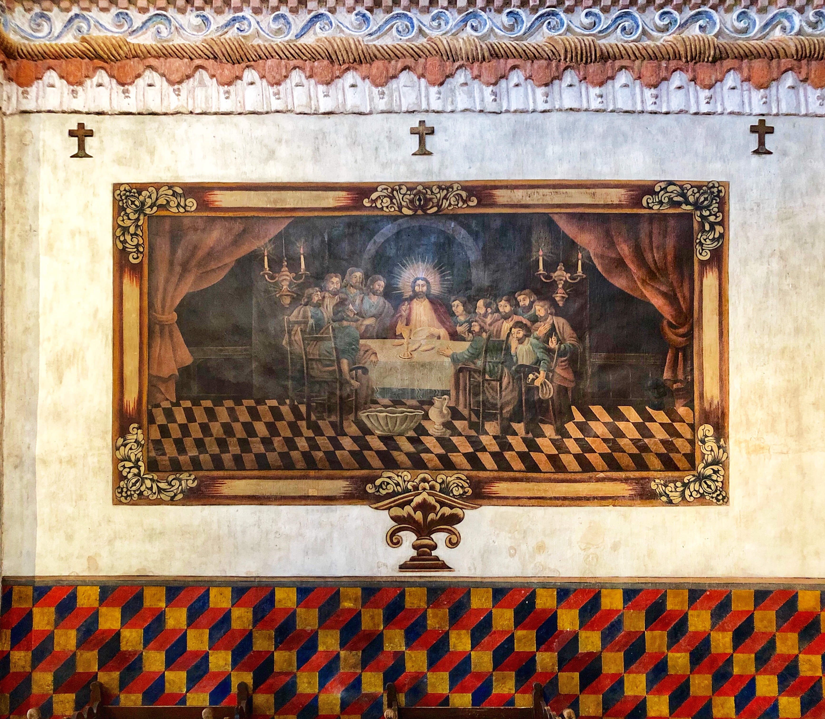 Last Supper Mural at San Xavier del Bac
