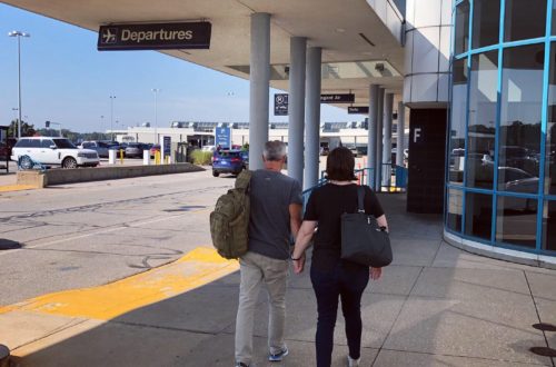 Couple Traveling without luggage