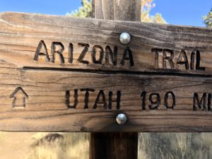 Arizona Trail Sign Utah